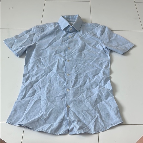 Zara Light Baby Blue Men's Shirt slim fit small - Picture 1 of 3